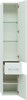 AQUANET Шкаф-Пенал подвесной Августа белый (ручки хром) - фото 280823