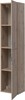 AQUANET Пенал подвесной Алвита New 35 дуб веллингтон белый - фото 280972