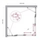 BELBAGNO Luce Душевой уголок квадратный размер 105x105 см профиль - хром / стекло - прозрачное, двери раздвижные, стекло 6 мм LUCE-A-22-80+25-C-Cr - фото 281926
