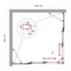 BELBAGNO Luce Душевой уголок квадратный размер 110x110 см профиль - хром / стекло - прозрачное, двери раздвижные, стекло 6 мм LUCE-A-22-80+30-C-Cr - фото 281933