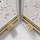BELBAGNO Luce Душевой уголок квадратный размер 90x90 см профиль - золото / стекло - прозрачное, двери раздвижные, стекло 6 мм LUCE-A-2-90-C-ORO - фото 281976
