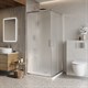 BELBAGNO Luce Душевой уголок квадратный размер 90x90 см профиль - хром / стекло - рифленое, двери раздвижные, стекло 6 мм LUCE-A-2-90-P-Cr - фото 281978