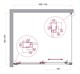 BELBAGNO Luce Душевой уголок прямоугольный размер 110x100 см профиль - хром / стекло - прозрачное, двери раздвижные, стекло 6 мм LUCE-AH-1-110/100-C-Cr - фото 281998