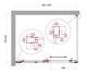 BELBAGNO Luce Душевой уголок прямоугольный размер 110x80 см профиль - хром / стекло - прозрачное, двери раздвижные, стекло 6 мм LUCE-AH-1-110/80-C-Cr - фото 282003