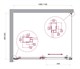 BELBAGNO Luce Душевой уголок прямоугольный размер 110x90 см профиль - хром / стекло - прозрачное, двери раздвижные, стекло 6 мм LUCE-AH-1-110/90-C-Cr - фото 282008
