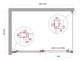 BELBAGNO Luce Душевой уголок прямоугольный размер 130x90 см профиль - хром / стекло - прозрачное, двери раздвижные, стекло 6 мм LUCE-AH-1-130/90-C-Cr - фото 282043