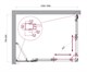 BELBAGNO Luce Душевой уголок прямоугольный размер 105x80 см профиль - хром / стекло - прозрачное, двери раздвижные, стекло 6 мм LUCE-AH-21-105/80-C-Cr - фото 282095