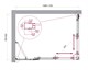 BELBAGNO Luce Душевой уголок прямоугольный размер 110x80 см профиль - хром / стекло - прозрачное, двери раздвижные, стекло 6 мм LUCE-AH-21-110/80-C-Cr - фото 282100