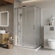 BELBAGNO Luce Душевой уголок прямоугольный размер 125x100 см профиль - хром / стекло - прозрачное, двери раздвижные, стекло 6 мм LUCE-AH-21-125/100-C-Cr - фото 282136