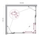 BELBAGNO Luce Душевой уголок прямоугольный размер 120x115 см профиль - хром / стекло - прозрачное, двери раздвижные, стекло 6 мм LUCE-AH-22-120/115-C-Cr - фото 282185