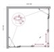 BELBAGNO Luce Душевой уголок прямоугольный размер 125x120 см профиль - хром / стекло - прозрачное, двери раздвижные, стекло 6 мм LUCE-AH-22-125/120-C-Cr