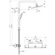 Душевая система с термостатическим смесителем Ideal Standard CERATHERM T50 с полочкой A7230AA A7230AA - фото 282315