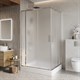 BELBAGNO Luce Душевой уголок прямоугольный размер 120x100 см профиль - хром / стекло - матовое, двери раздвижные, стекло 6 мм LUCE-AH-22-120/100-P-Cr - фото 282366