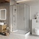 BELBAGNO Luce Душевой уголок прямоугольный размер 130x110 см профиль - хром / стекло - прозрачное, двери раздвижные, стекло 6 мм LUCE-AH-22-130/110-C-Cr - фото 282406