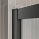 BELBAGNO Luce Душевая дверь в нишу ширина 120 см профиль - черный / стекло - прозрачное, двери раздвижные, стекло 6 мм LUCE-BF-1-120-C-NERO - фото 282468