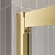 BELBAGNO Luce Душевая дверь в нишу ширина 120 см профиль - золото / стекло - прозрачное, двери раздвижные, стекло 6 мм LUCE-BF-1-120-C-ORO - фото 282471