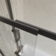 BELBAGNO Luce Шторка на ванну ширина 90 см профиль - черный / стекло - прозрачное, двери распашные, стекло 6 мм LUCE-VF-11-90/145-C-NERO - фото 282514