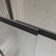 BELBAGNO Luce Шторка на ванну ширина 90 см профиль - черный / стекло - матовое, двери распашные, стекло 6 мм LUCE-VF-11-90/145-P-NERO - фото 282525