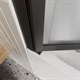 BELBAGNO Luce Шторка на ванну ширина 90 см профиль - черный / стекло - матовое, двери распашные, стекло 6 мм LUCE-VF-11-90/145-P-NERO - фото 282527