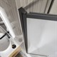 BELBAGNO Luce Шторка на ванну ширина 90 см профиль - черный / стекло - матовое, двери распашные, стекло 6 мм LUCE-VF-11-90/145-P-NERO - фото 282528