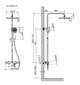 SANCOS Game Душевая стойка для душа с термостатическим смесителем, цвет хром SC3002CH - фото 282596