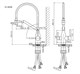 SANCOS Orta Смеситель для кухни с возможностью подключения фильтра для воды, цвет брашированное золото SC4008BG - фото 282946
