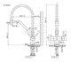 SANCOS Dora Смеситель для кухни с возможностью подключения фильтра для воды, цвет вороненая сталь SC4003GG - фото 282986
