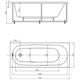 AQUATEK Оберон Ванна пристенная прямоугольная без гидромассажа с фронтальной панелью с каркасом (разборный) со слив-переливом (слева) размер 170x70 см, белый - фото 283364