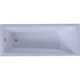 AQUATEK Либра New Ванна пристенная прямоугольная без гидромассажа без панелей с каркасом (разборный) со слив-переливом размер 170x70 см, белый - фото 283380