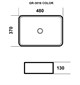 GROSSMAN Color Раковина накладная прямоугольная ширина 50 см, цвет черный GR-3016BBL - фото 283399