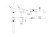 AQUATEK Смеситель для раковины настенный 2 отв. (внешняя и скрытая часть)  AQ1313CR ЕВРОПА AQ1313CR - фото 283606