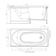 TIMO Kilo Акриловая ванна прямоугольная 1500*700*630 белый KILO1570 - фото 286676