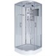 NIAGARA Ultra Душевая кабина 1/4 круга размер 120x120 см, профиль - хром / стекло - прозрачное с матовой полосой NIAGARA30120164 - фото 288998