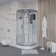 NIAGARA Ultra Душевая кабина 1/4 круга размер 120x120 см, профиль - хром / стекло - прозрачное с матовой полосой NIAGARA30120164 - фото 288999
