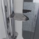 NIAGARA Ultra Душевая кабина 1/4 круга размер 120x120 см, профиль - хром / стекло - прозрачное с матовой полосой NIAGARA30120164 - фото 289005