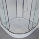 NIAGARA Ultra Душевая кабина 1/4 круга размер 120x120 см, профиль - хром / стекло - прозрачное с матовой полосой NIAGARA30120164 - фото 289007