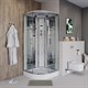 NIAGARA Ultra Душевая кабина 1/4 круга размер 90x90 см, профиль - хром / стекло - прозрачное с рисунком NIAGARA7010164 - фото 289127