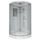 NIAGARA Luxe Душевая кабина 1/4 круга размер 100x100 см, профиль - серебро / стекло - прозрачное NIAGARA7702W - фото 289269