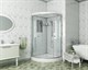 NIAGARA Luxe Душевая кабина 1/4 круга размер 100x100 см, профиль - серебро / стекло - прозрачное NIAGARA7702W - фото 289270