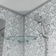 NIAGARA Luxe Душевая кабина 1/4 круга размер 100x100 см, профиль - серебро / стекло - прозрачное NIAGARA7702W - фото 289271
