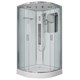 NIAGARA Premium Душевая кабина 1/4 круга размер 90x90 см, профиль - хром / стекло - прозрачное NIAGARA60010114G - фото 289299