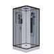 NIAGARA Premium Душевая кабина квадрат размер 100x100 см, профиль - черный матовый / стекло - тонированное NIAGARA69020134GQBLACK