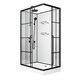 NIAGARA Standart Душевая кабина прямоугольник левая размер 100x80 см, профиль - черный матовый / стекло - прозрачное ST100/80/15QL/KL/BKT
