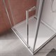 CEZARES Liner Душевой уголок прямоугольный размер 90x90 см, профиль - хром / стекло - прозрачное, двери распашные LINER-A-1-90-C-Cr-L - фото 290874