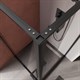 CEZARES Liner Душевой уголок прямоугольный размер 90x90 см, профиль - черный / стекло - прозрачное, двери распашные LINER-A-1-90-C-NERO-L - фото 291016