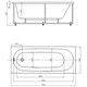 AQUATEK Оберон Ванна пристенная прямоугольная  размер 170x70 см без гидромассажа с фронтальной панелью с каркасом (вклеенный) со слив-переливом (слева), белый OBR170-0000038 - фото 291289
