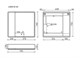 SANCOS Mirror Зеркальный шкаф для ванной комнаты 790x150х740 мм, с LED подсветкой, цвет дуб галифакс натуральный, арт. MI80EG MI80EG - фото 295384