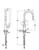 VITRA Masterline Смеситель для кухни, с выдвижным изливом, хром A42153EXP - фото 295812
