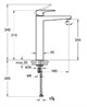 VITRA Root Square Смеситель для раковины-чаши, медь A4273326EXP