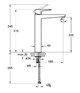 VITRA Root Square Смеситель для раковины-чаши, матовый черный A4273336EXP - фото 295921